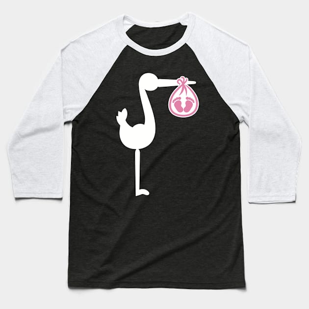 Stork baby Baseball T-Shirt by Designzz